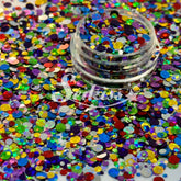 Caribbean Dot Shape Glitter - Multicolor Glitter